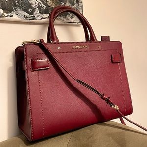 Michael Kors Rayne Leather Top Handle & Crossbody Tote